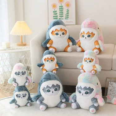 Shark Cat Doll Stuffed Animals KittyNook Cat Company